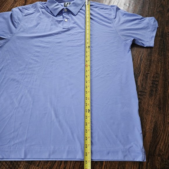 FootJoy Polo Men's Purple Micro Stripe Performance Stretch Shirt FJ Golf Size XL - Picture 7 of 8